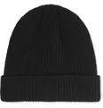 Watch Cap Ribbed Wool Beanie - 16