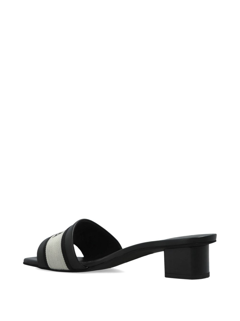 logo-print leather sandals 4