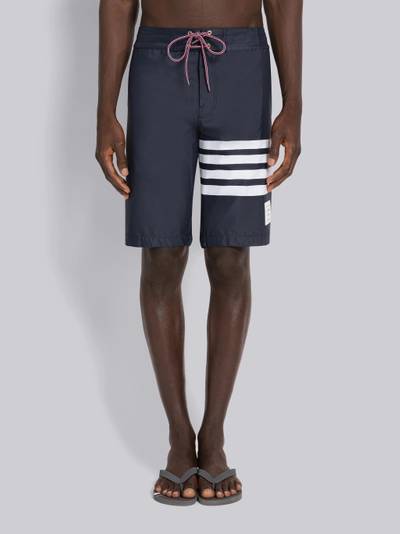 Thom Browne Navy Swim Tech 4-Bar Drawstring Waist Board Short outlook