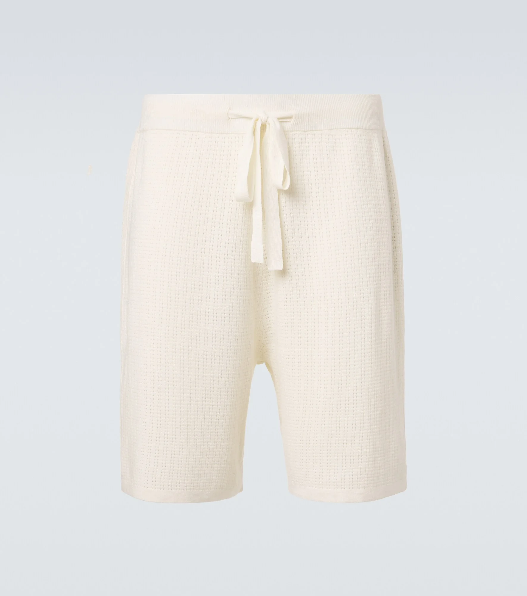 Crochet cotton and hemp Bermuda shorts - 1