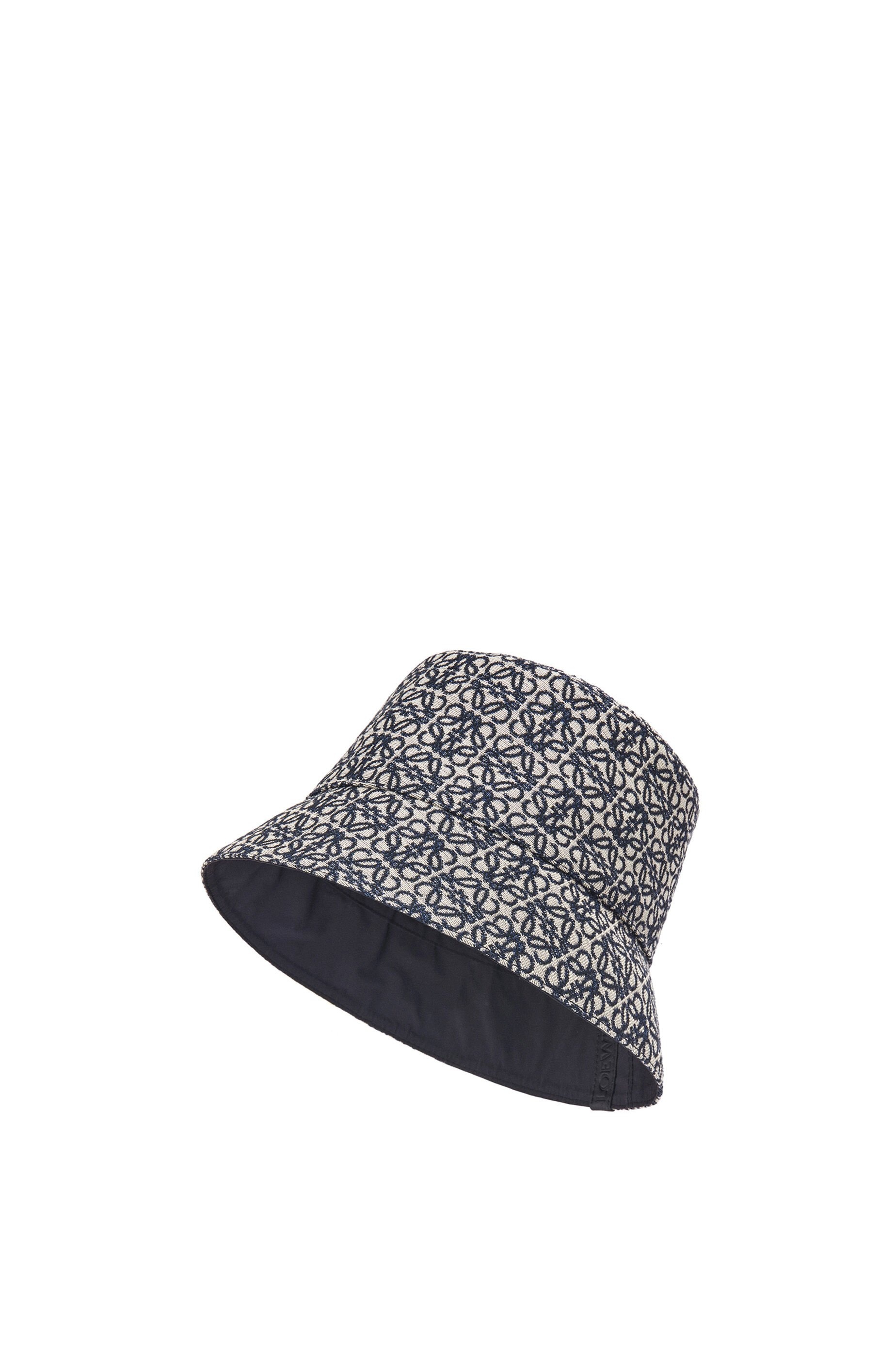 Reversible bucket hat in Anagram jacquard and nylon - 1