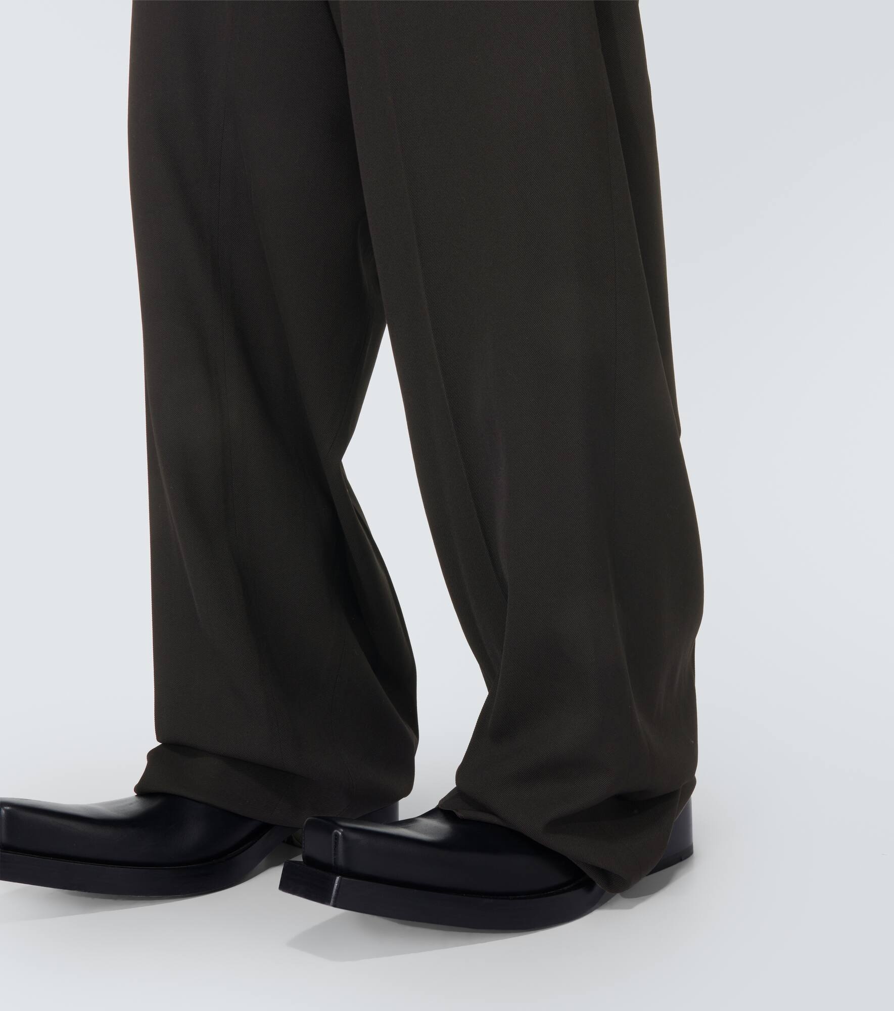 Skater tailored wool-blend wide-leg pants - 6