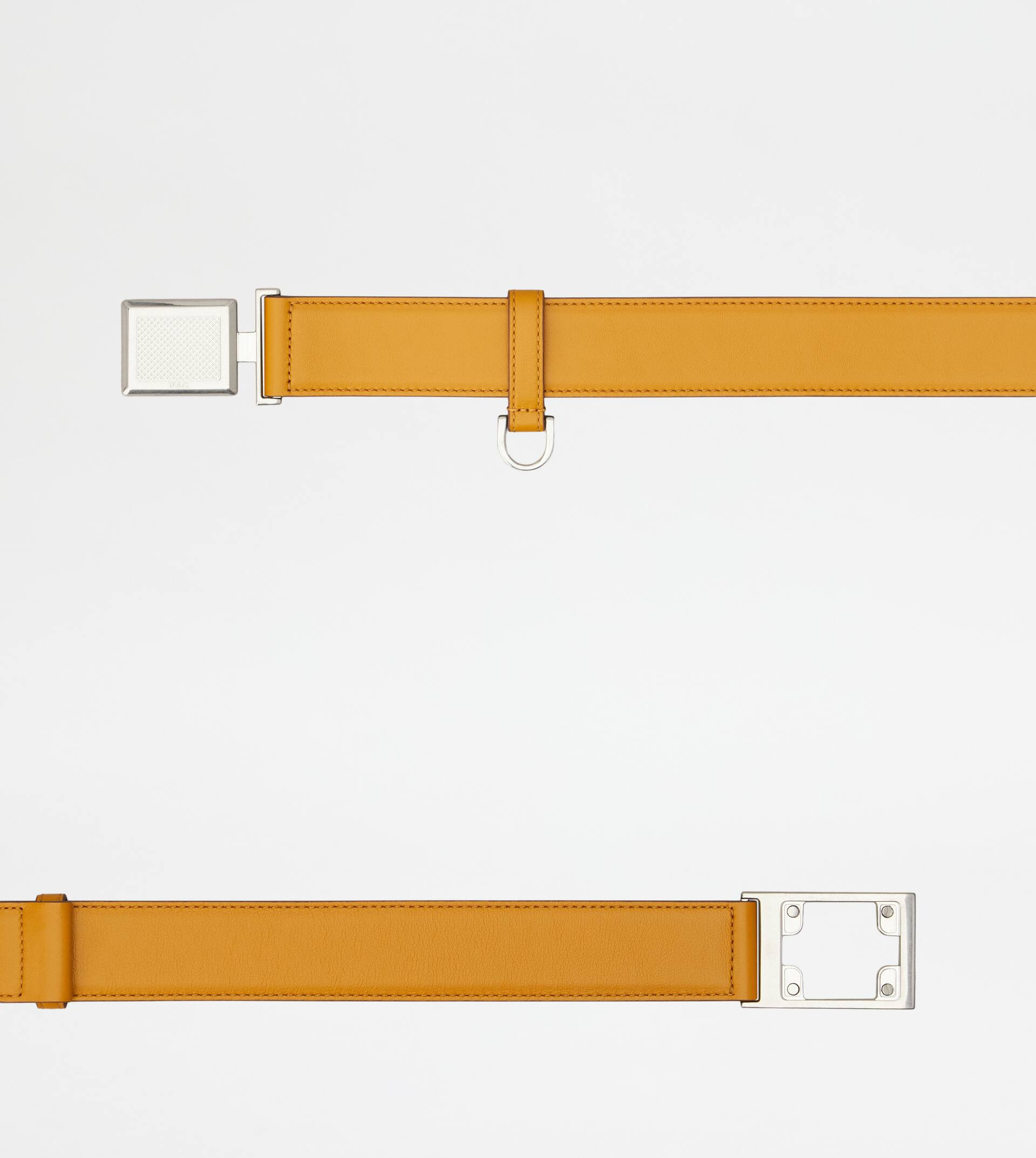 BELT IN LEATHER - YELLOW - 2