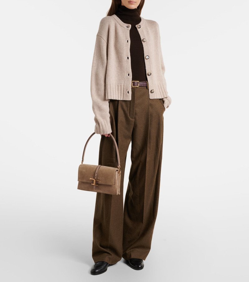 Tod's T Timeless Mini suede shoulder bag outlook