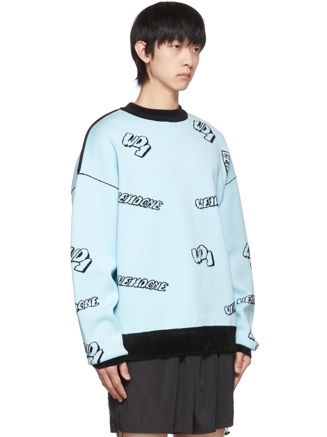 Blue & Black Reversible Sweater - 2