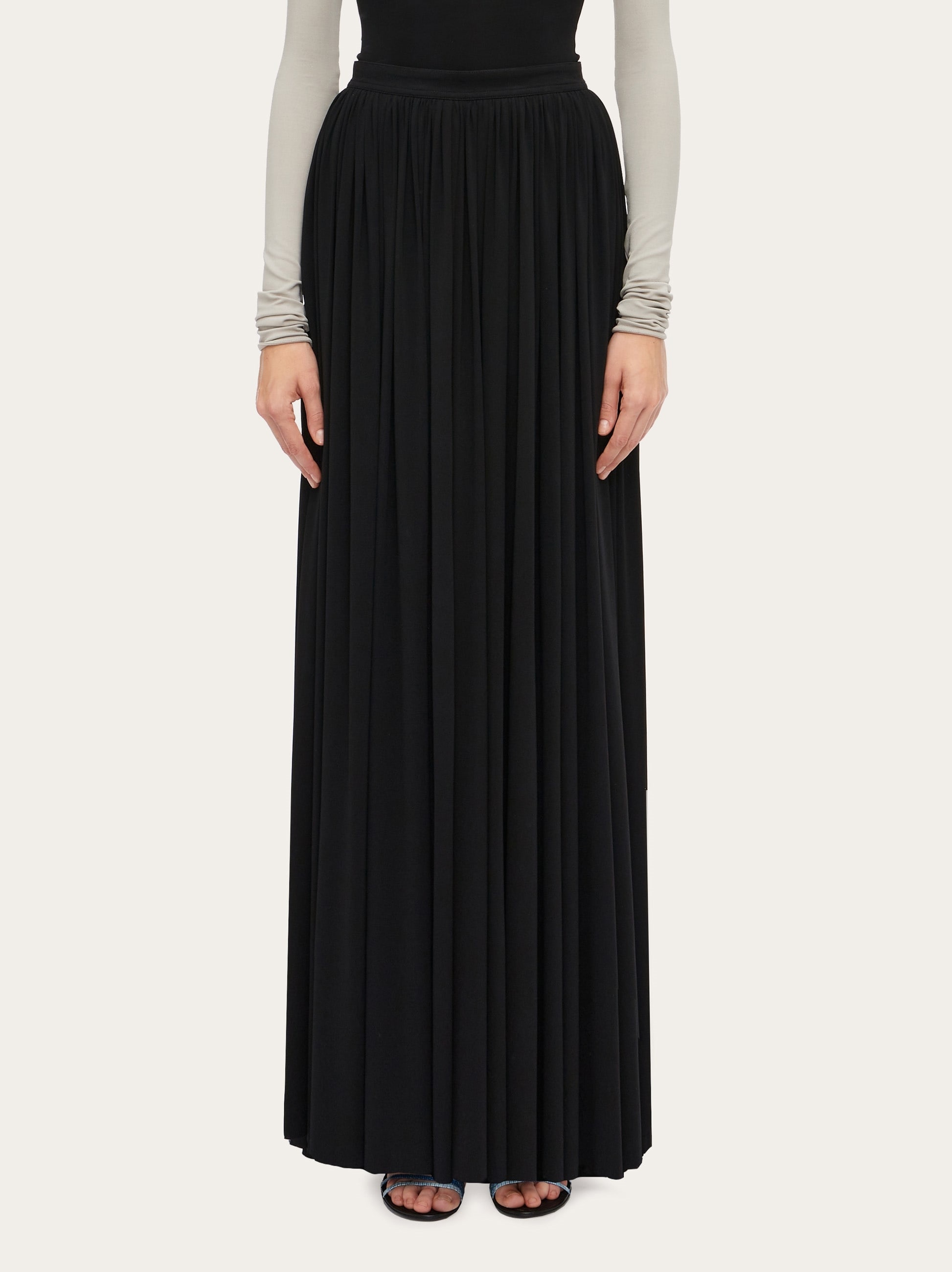 Longline draped skirt - 2
