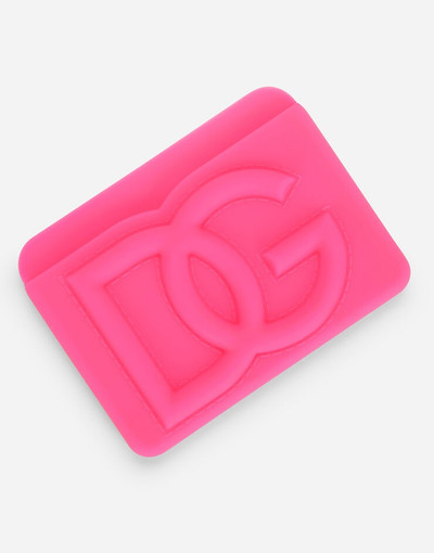 Dolce & Gabbana Rubber card holder with embossed logo outlook