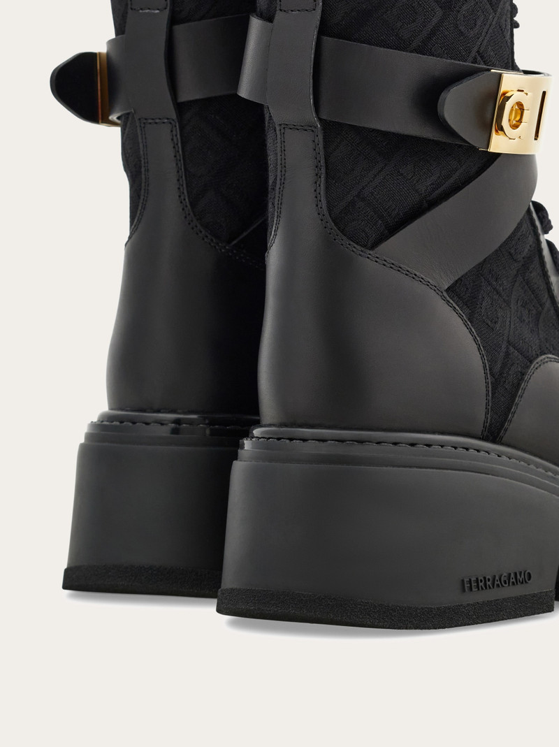 Ferragamo Monogram combat boot 8