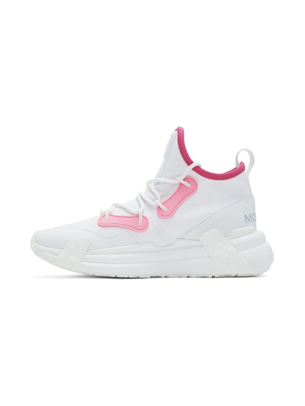 White & Pink Lunarove Sneakers - 3