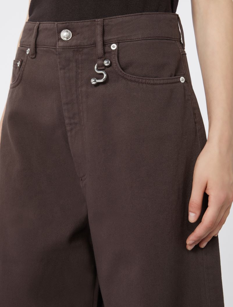 Oversize low-rise trousers - 5