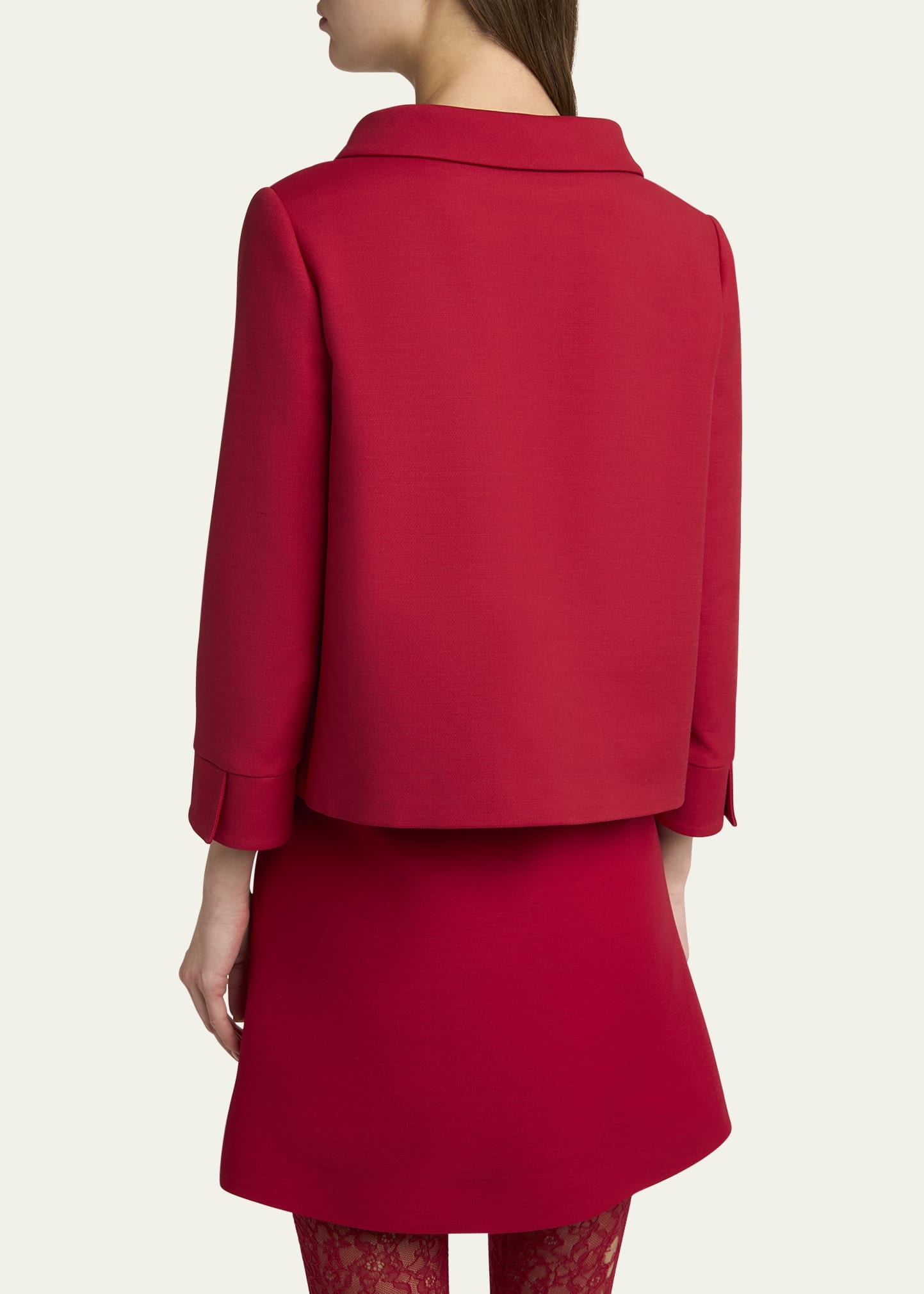 Crepe Couture Heart Button Jacket - 3