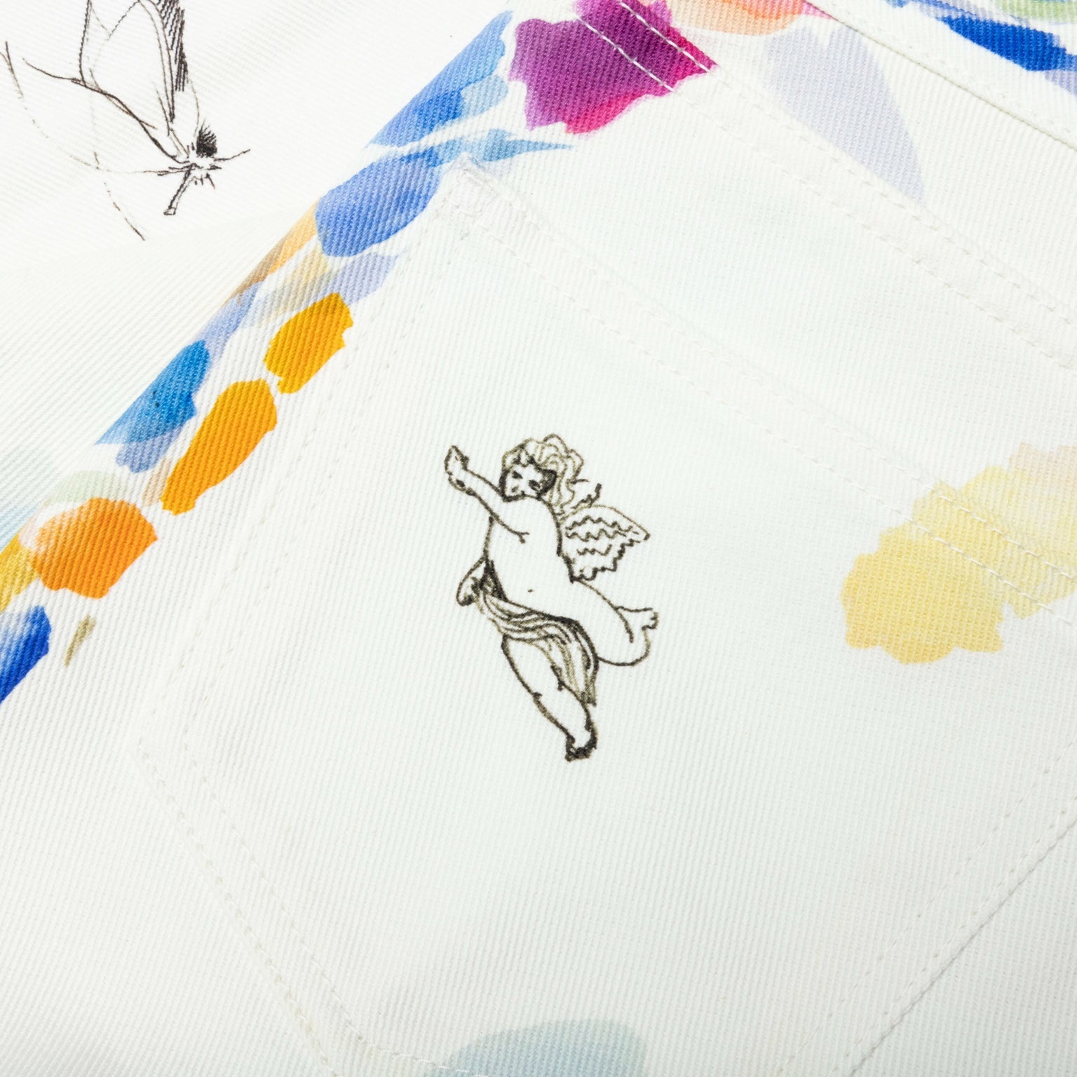 CASABLANCA PRINTED STRAIGHT LEG JEANS - WORK IN PROGRESS - 4