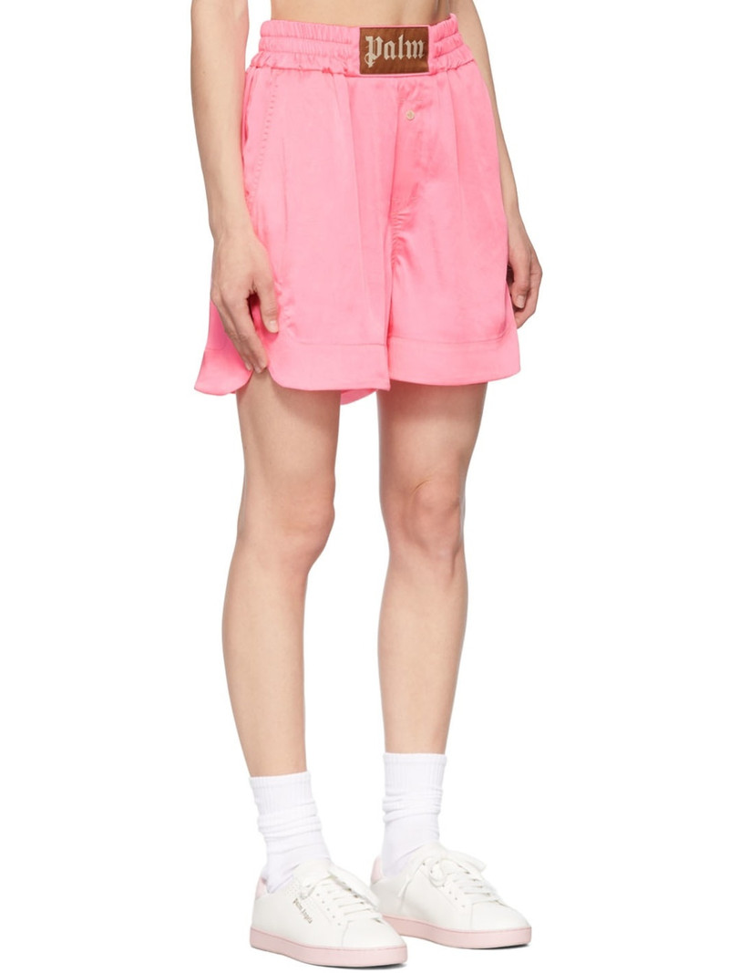 Pink Polyester Shorts 2