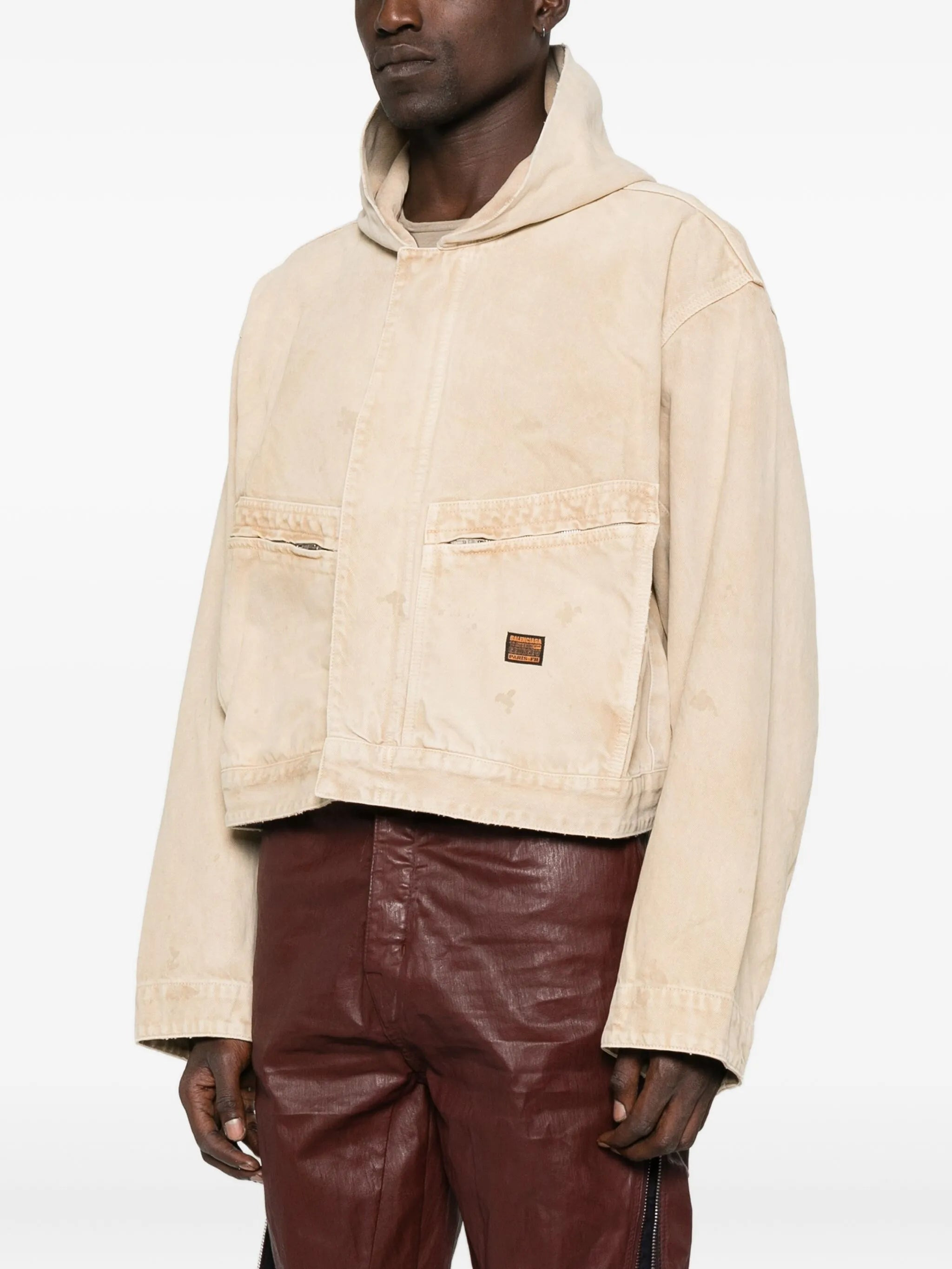 Balenciaga Denim Hooded Jacket - 3