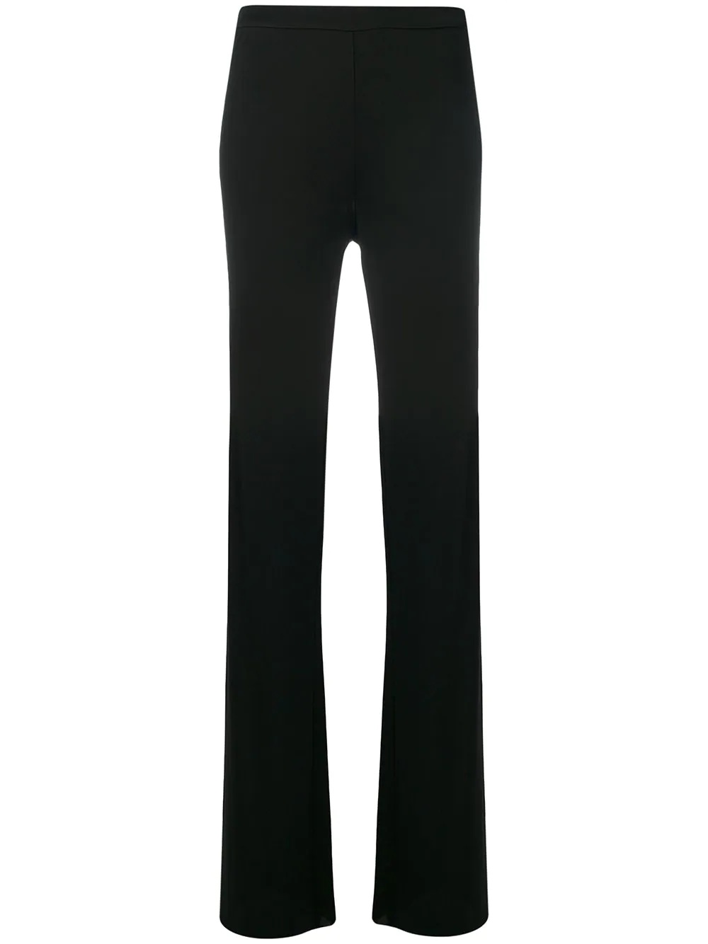 flared high-rise trousers - 1