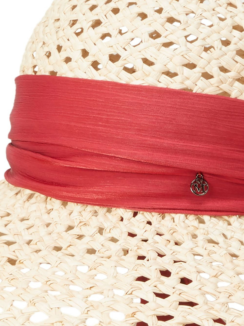 MAISON MICHEL Blanche ribbon-detailed hat outlook