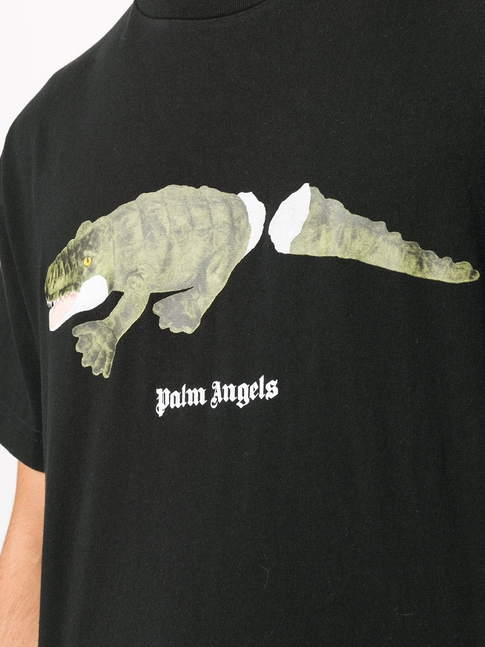 crocodile-print T-shirt - 5