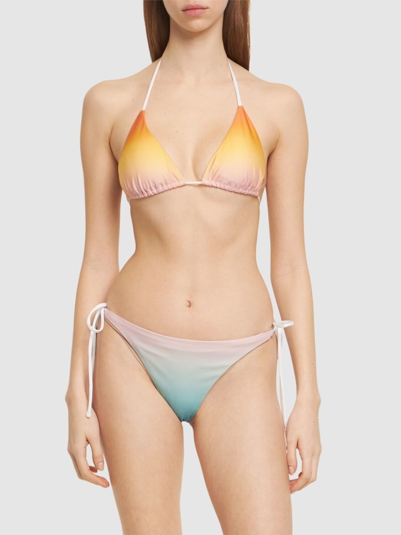 Faded triangle bikini top - 2