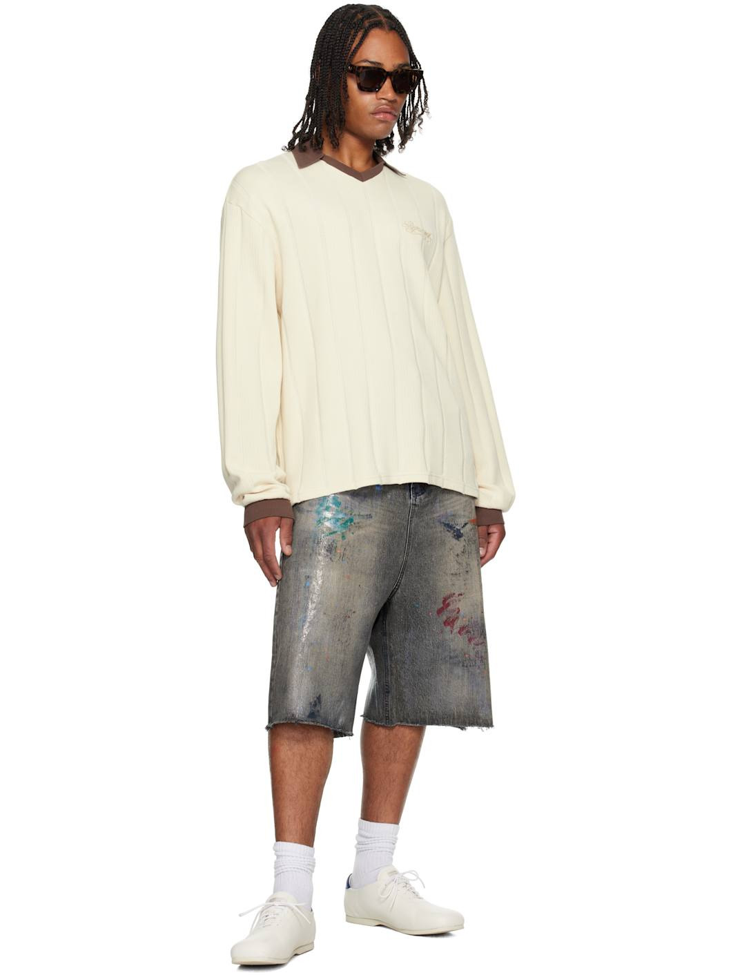 Off-White Retro Football Long Sleeve Polo - 4