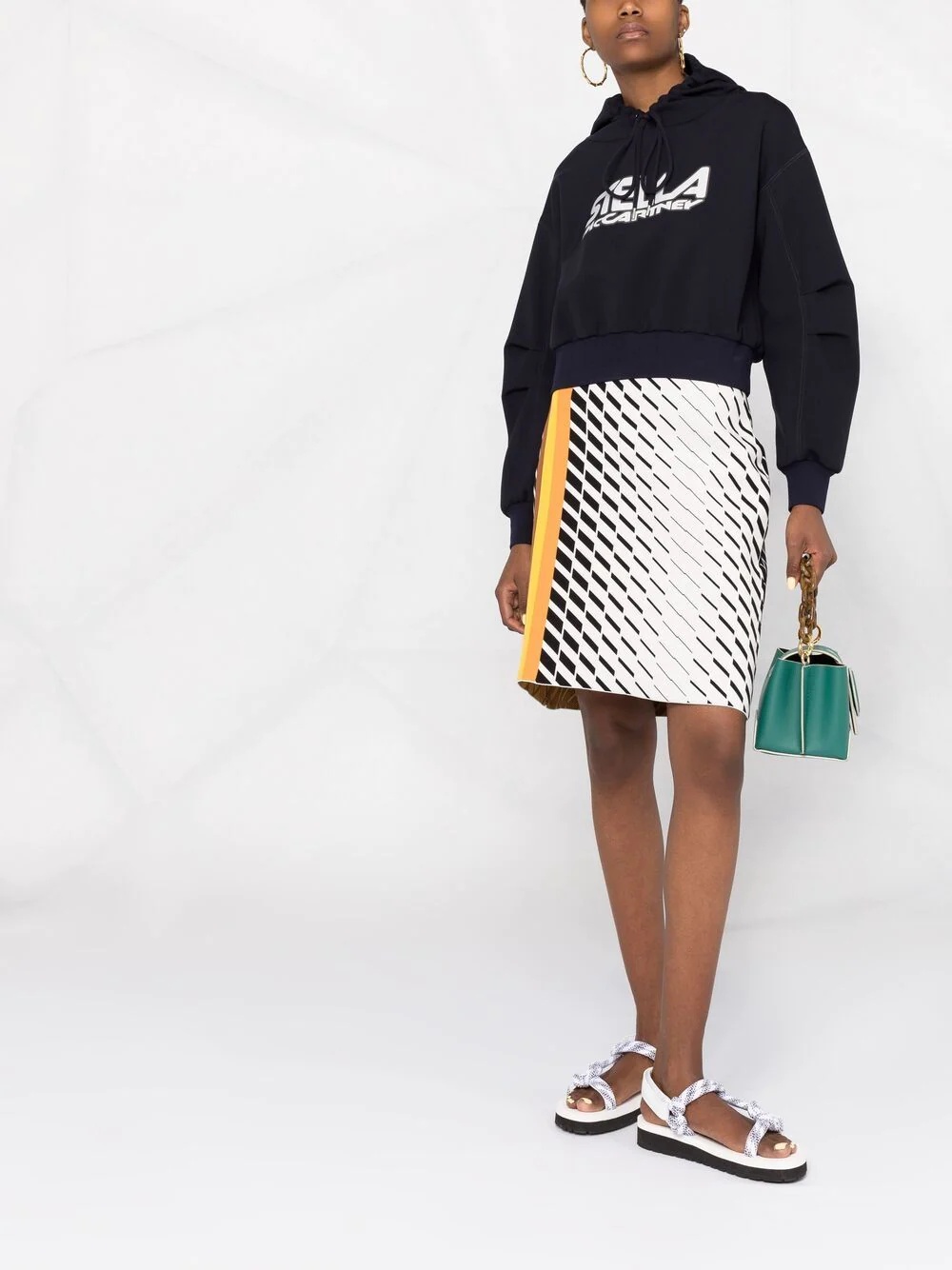 logo-print scuba hoodie - 2