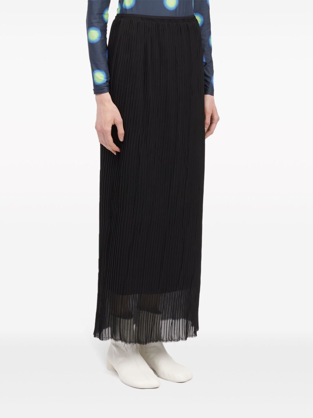 pleated maxi skirt - 3
