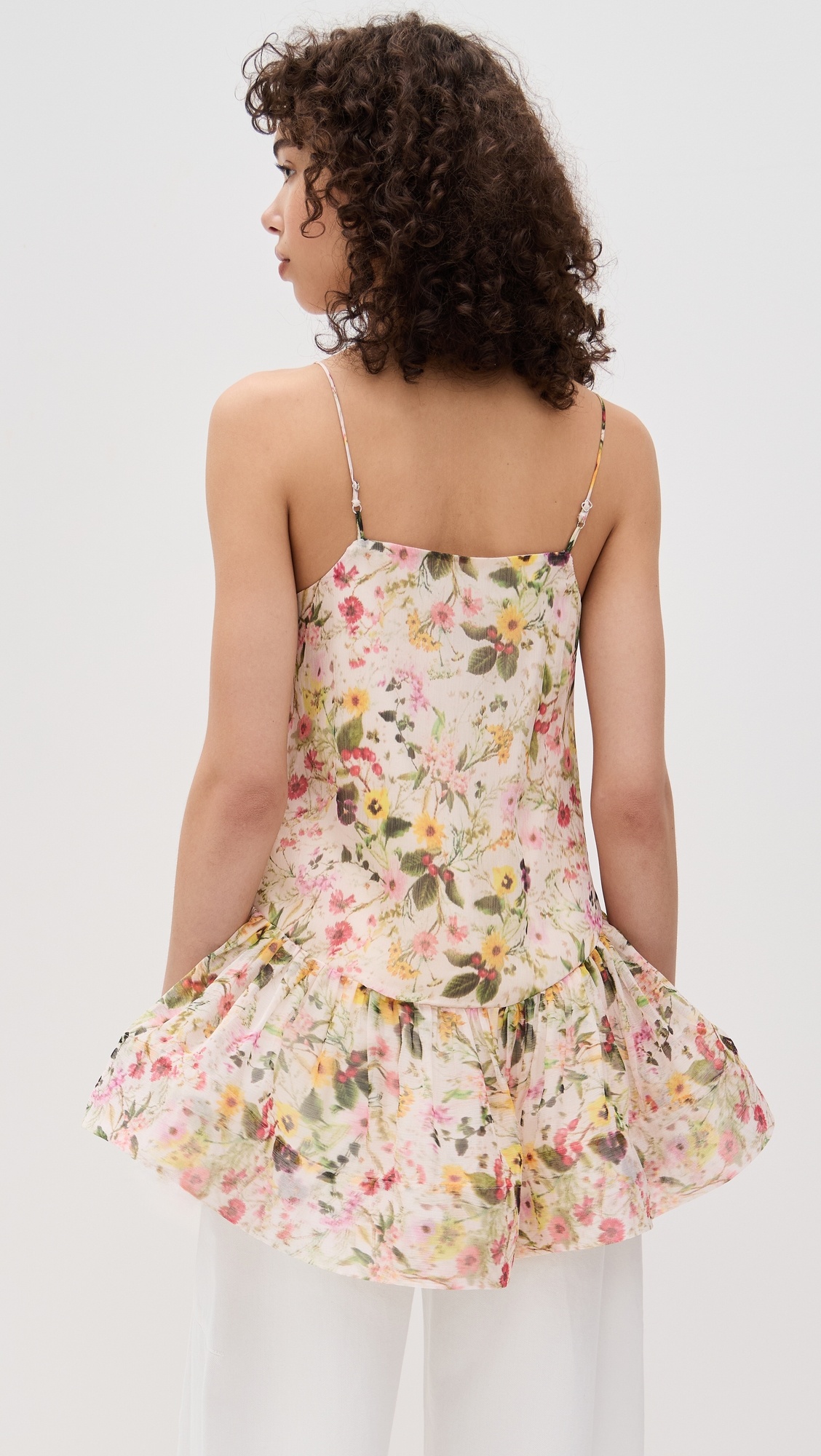 Printed Chiffon Strappy Top - 2