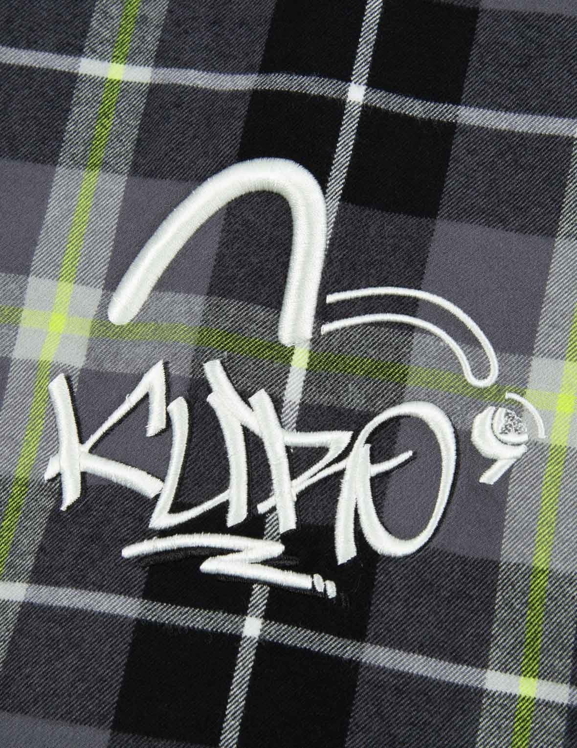 Contrast Pockets Plaid Flannel Shirt - 7