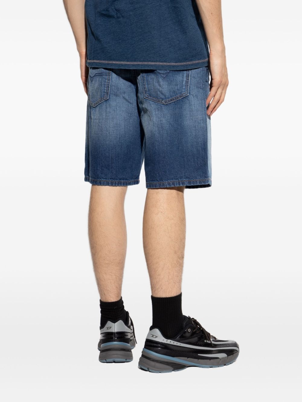 Regular denim shorts - 4
