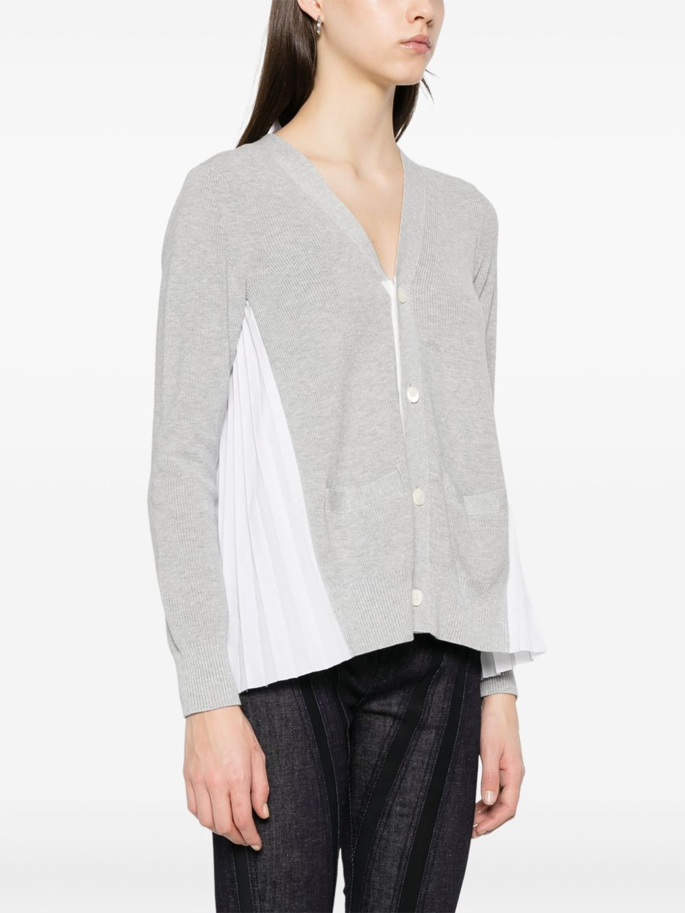 Sacai Women V-Necked Cardigan - 5