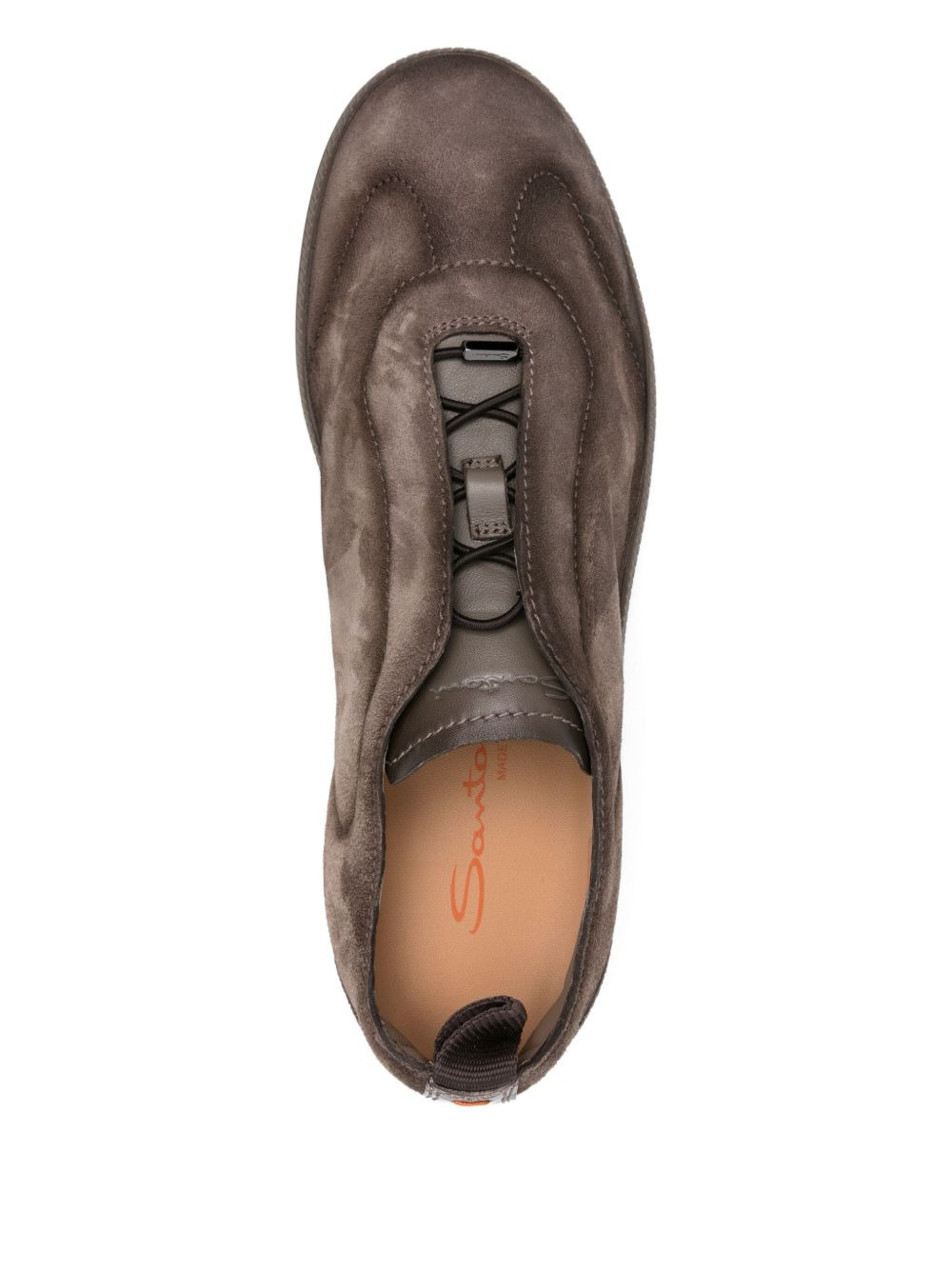 leather slip-on sneakers - 4