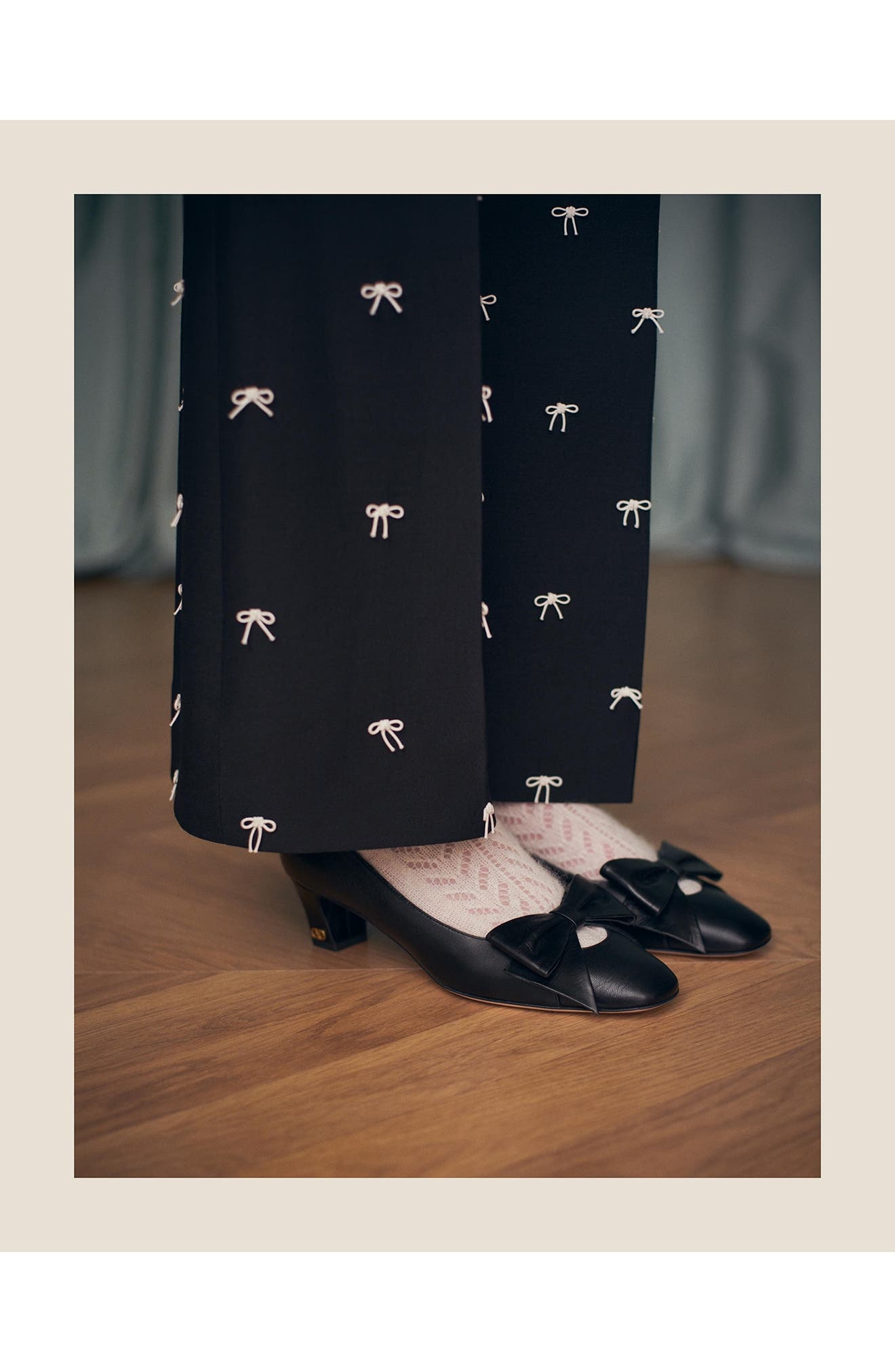 Valentino Garavani Bowow Pump in Black at Nordstrom - 9