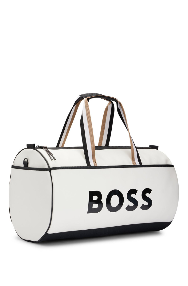 BOSS X MATTEO BERRETTINI  FAUX-LEATHER HOLDALL WITH CONTRAST LOGO 5