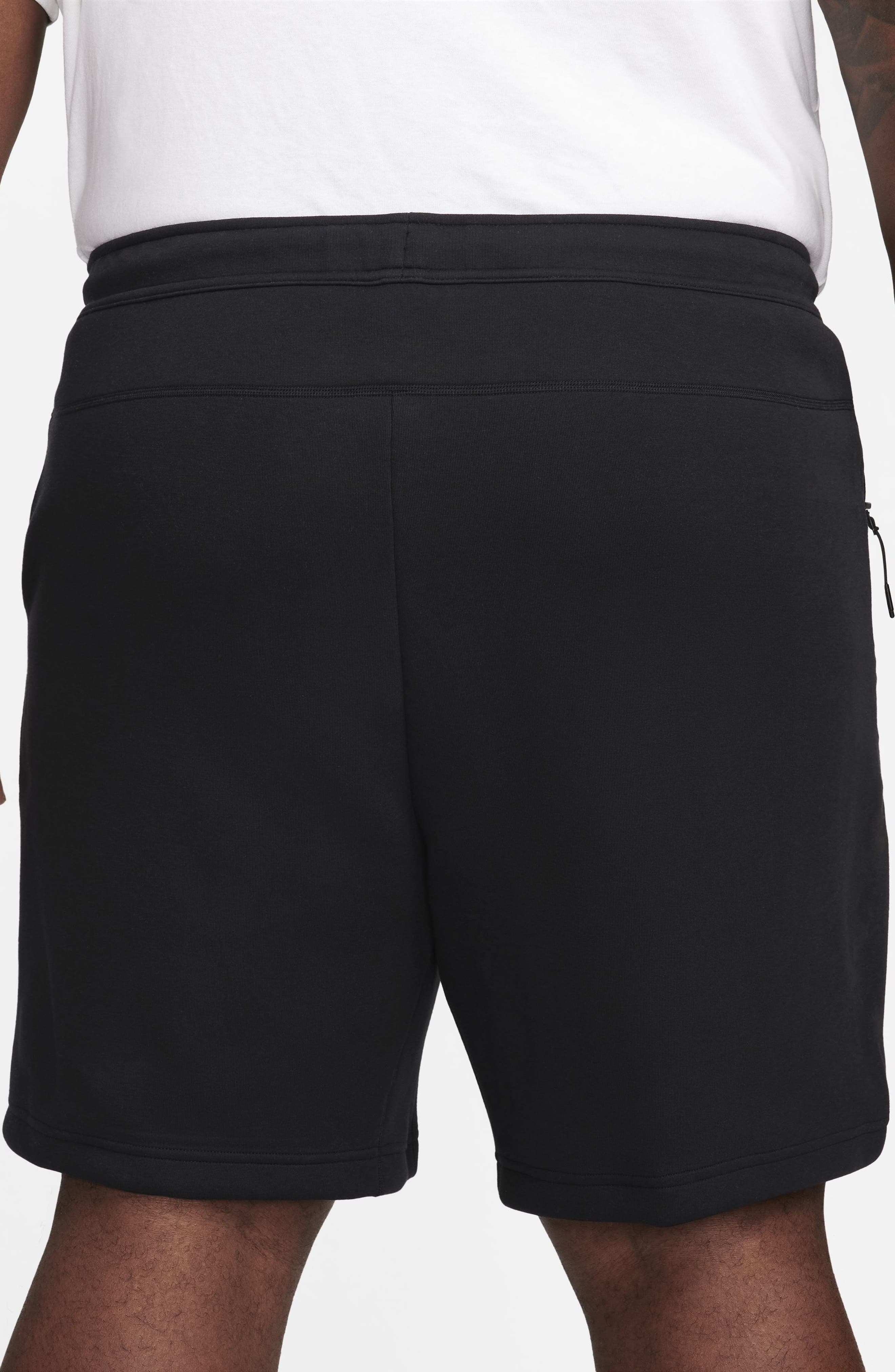 Nike Tech Fleece Sweat Shorts in Black/Black at Nordstrom - 4