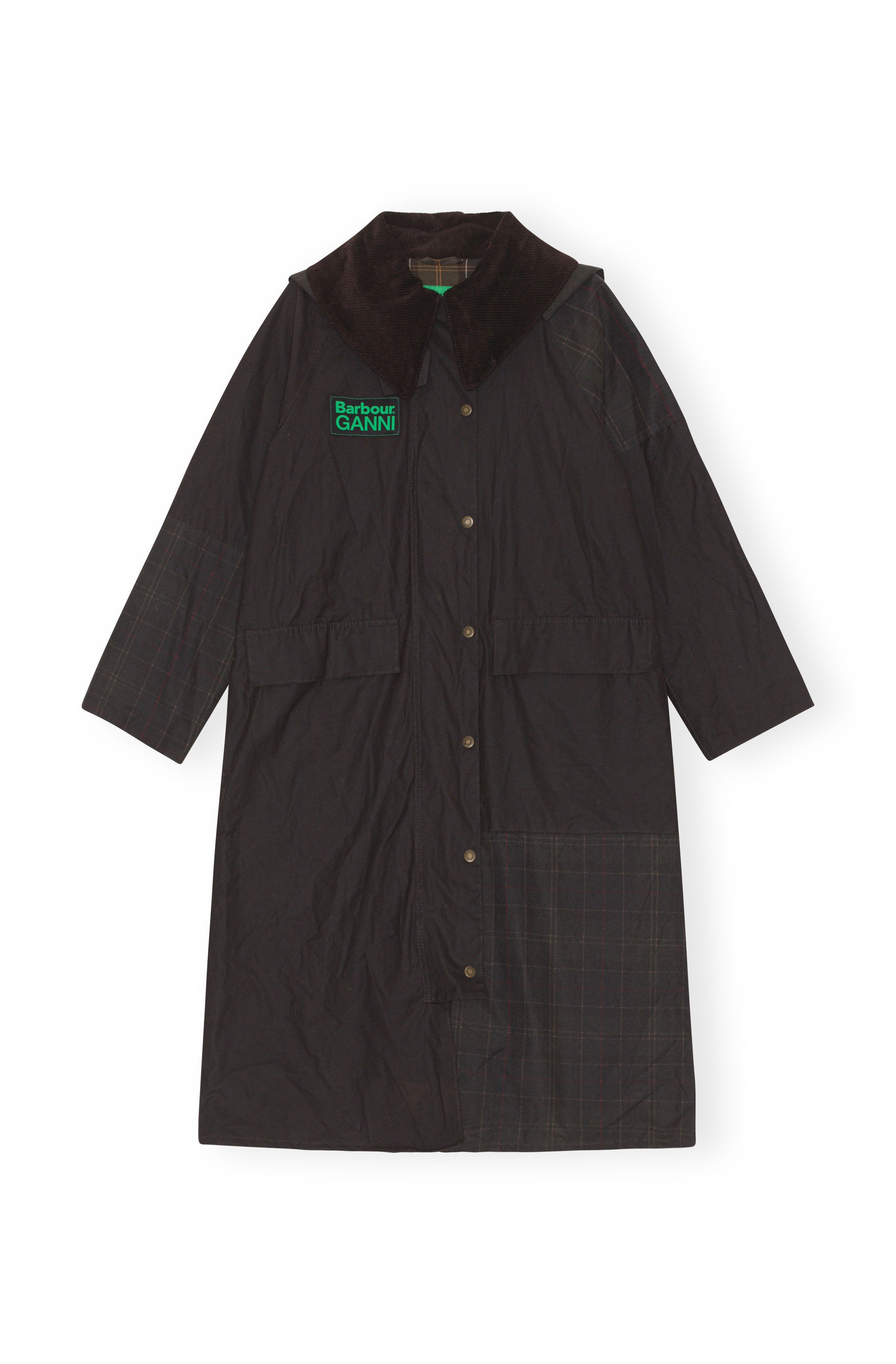 GANNI X BARBOUR BURGHLEY COAT - 1
