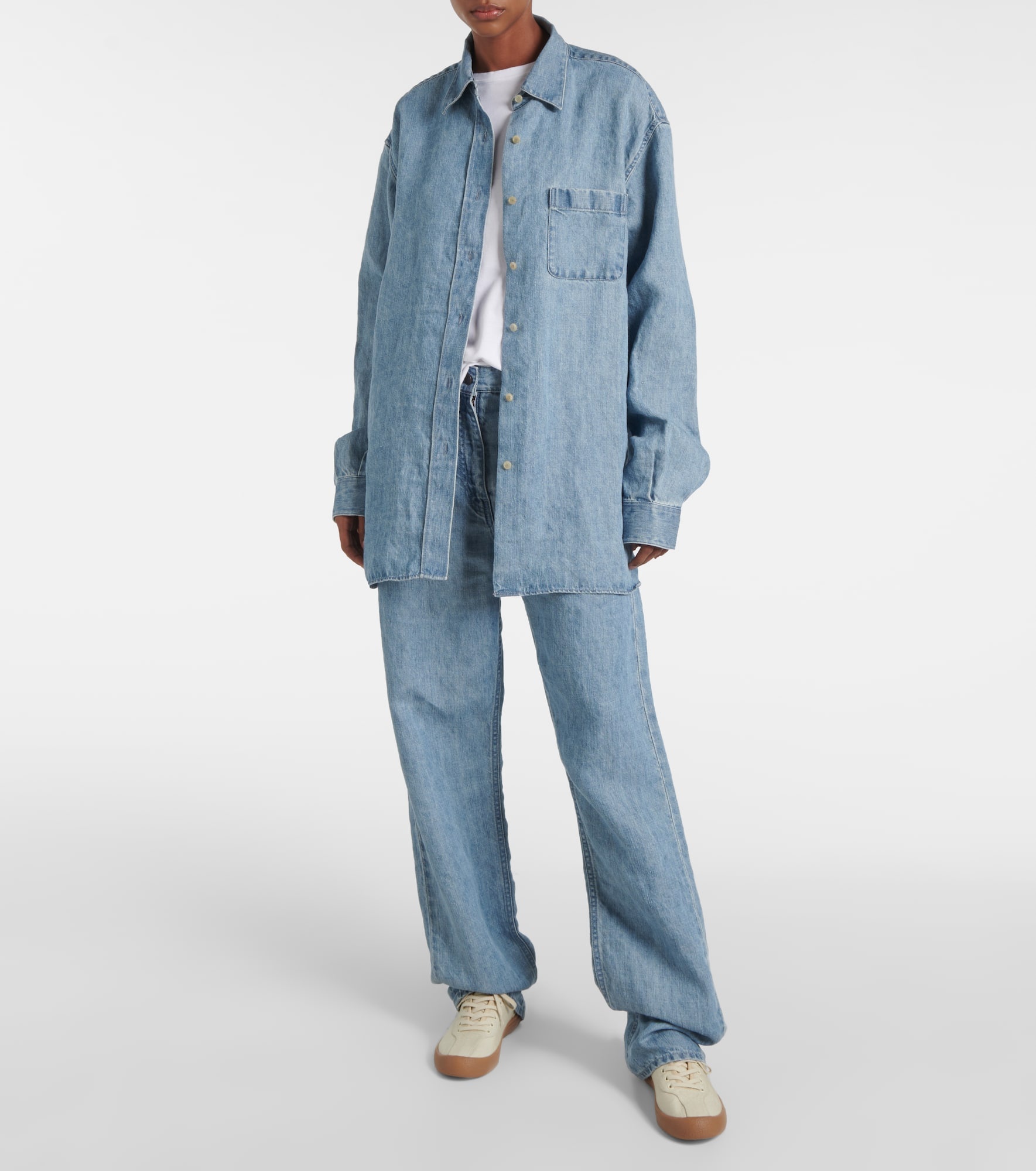 Tarley mid-rise linen wide-leg jeans - 2