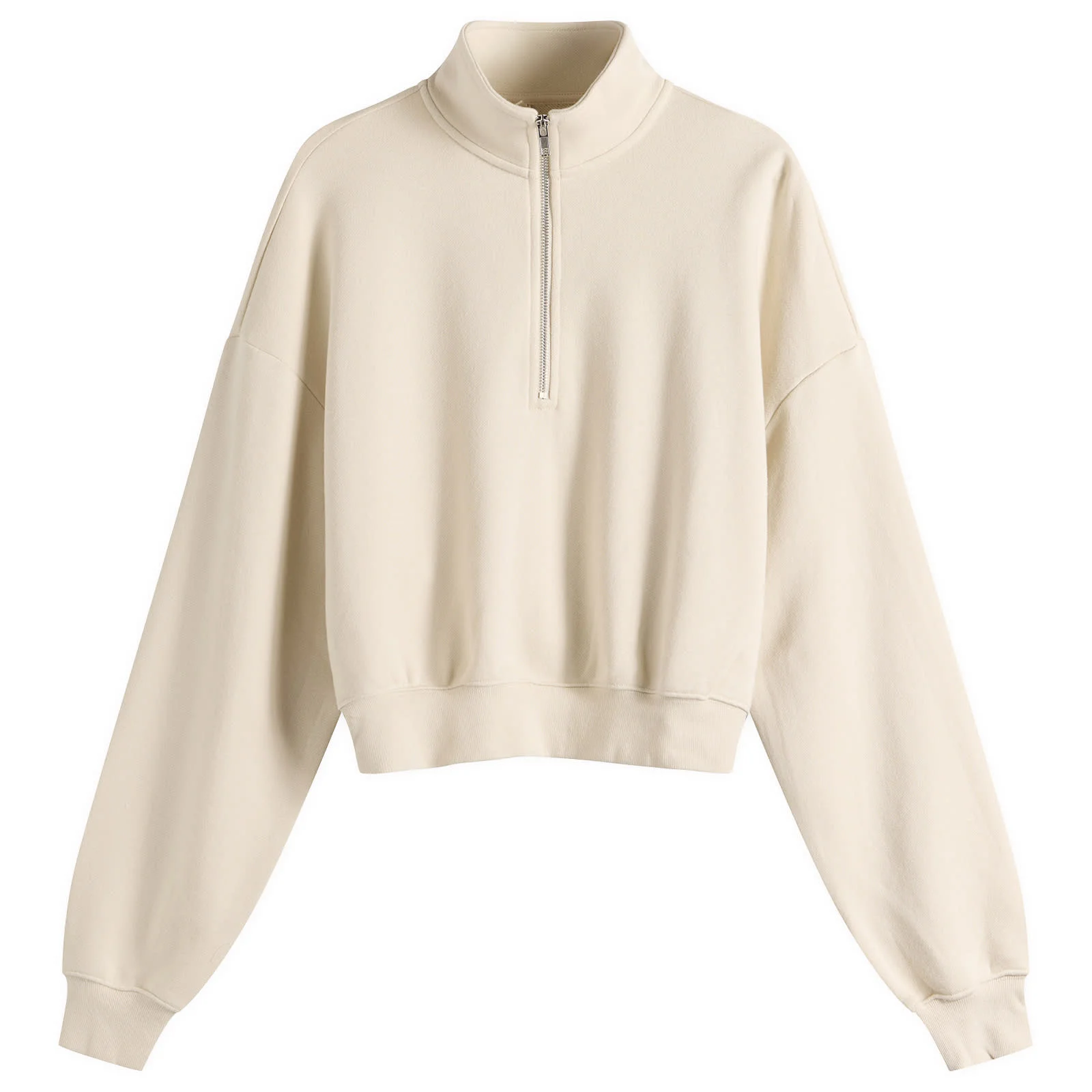 Skims Drapey French Terry Half Zip Pullover - 1