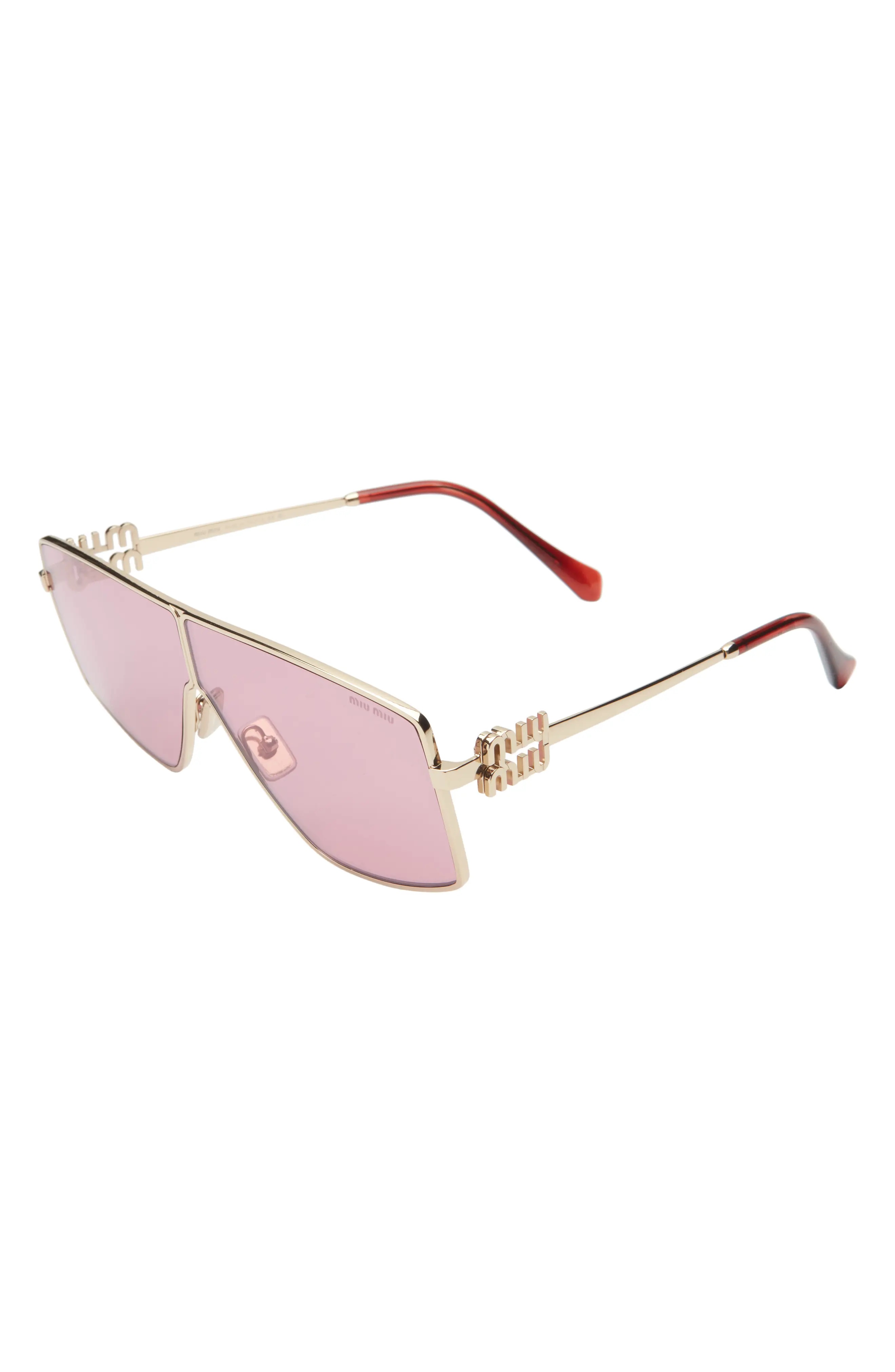 69mm Oversize Shield Sunglasses - 2