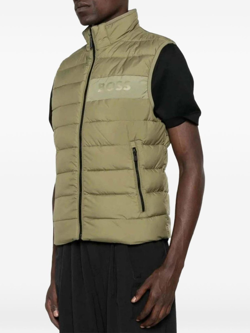 BOSS logo padded gilet outlook