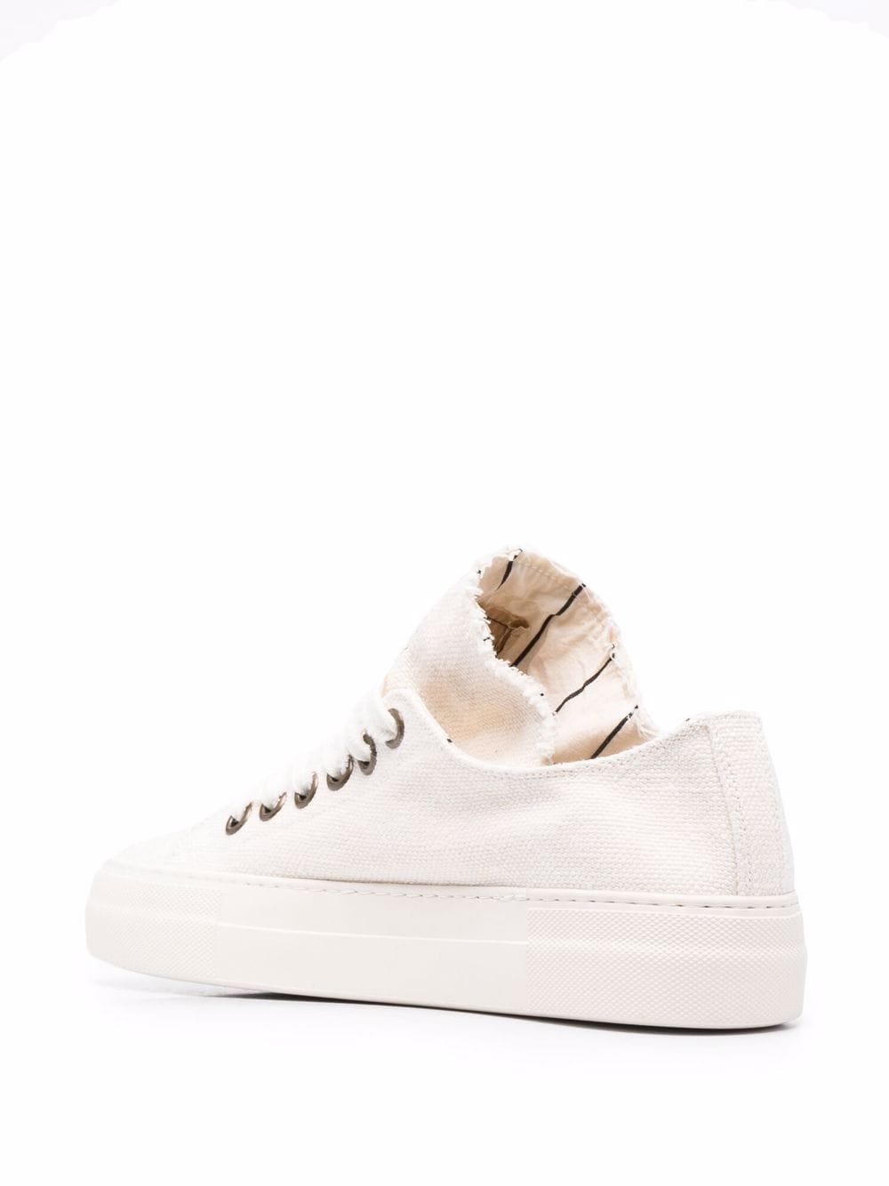 raw-edge low-top sneakers - 3