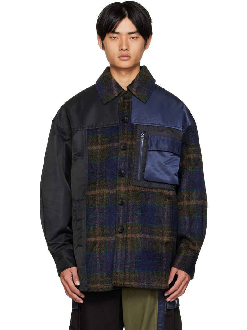 Navy Paneled Jacket 1