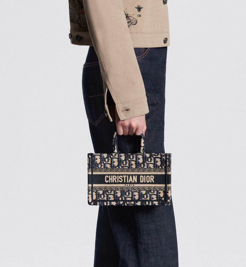 Mini Dior Book Tote with Strap 7
