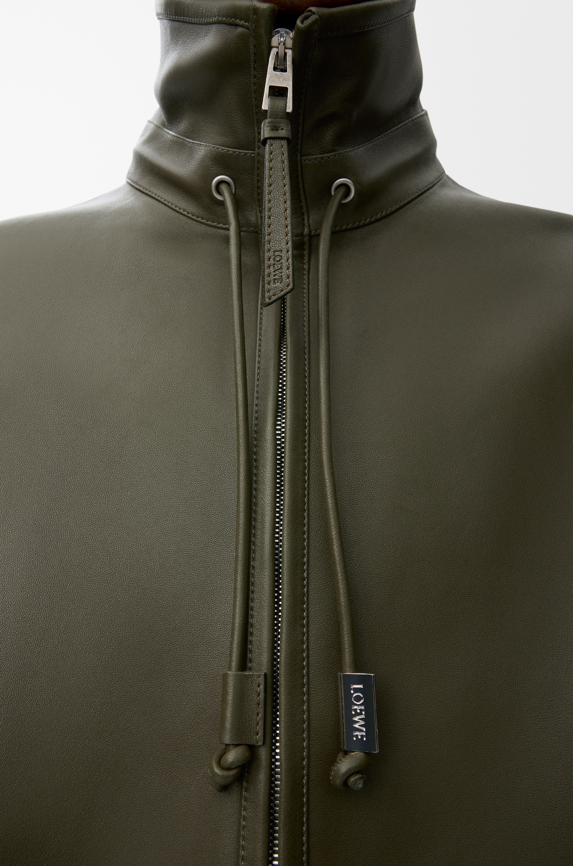 Zip-up jacket in nappa lambskin - 5
