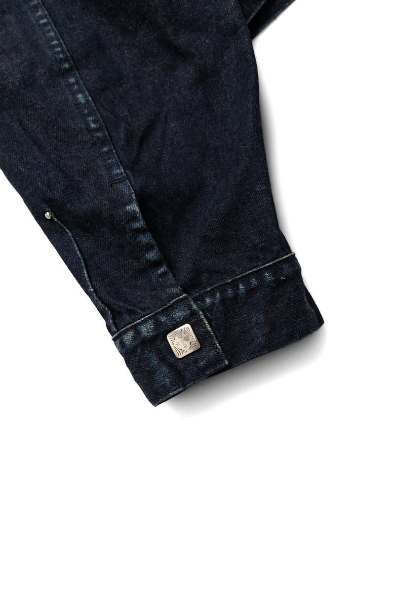 12oz YAGASURI Jacquard Denim CHIMAYO Drizzler JKT - Indigo 11