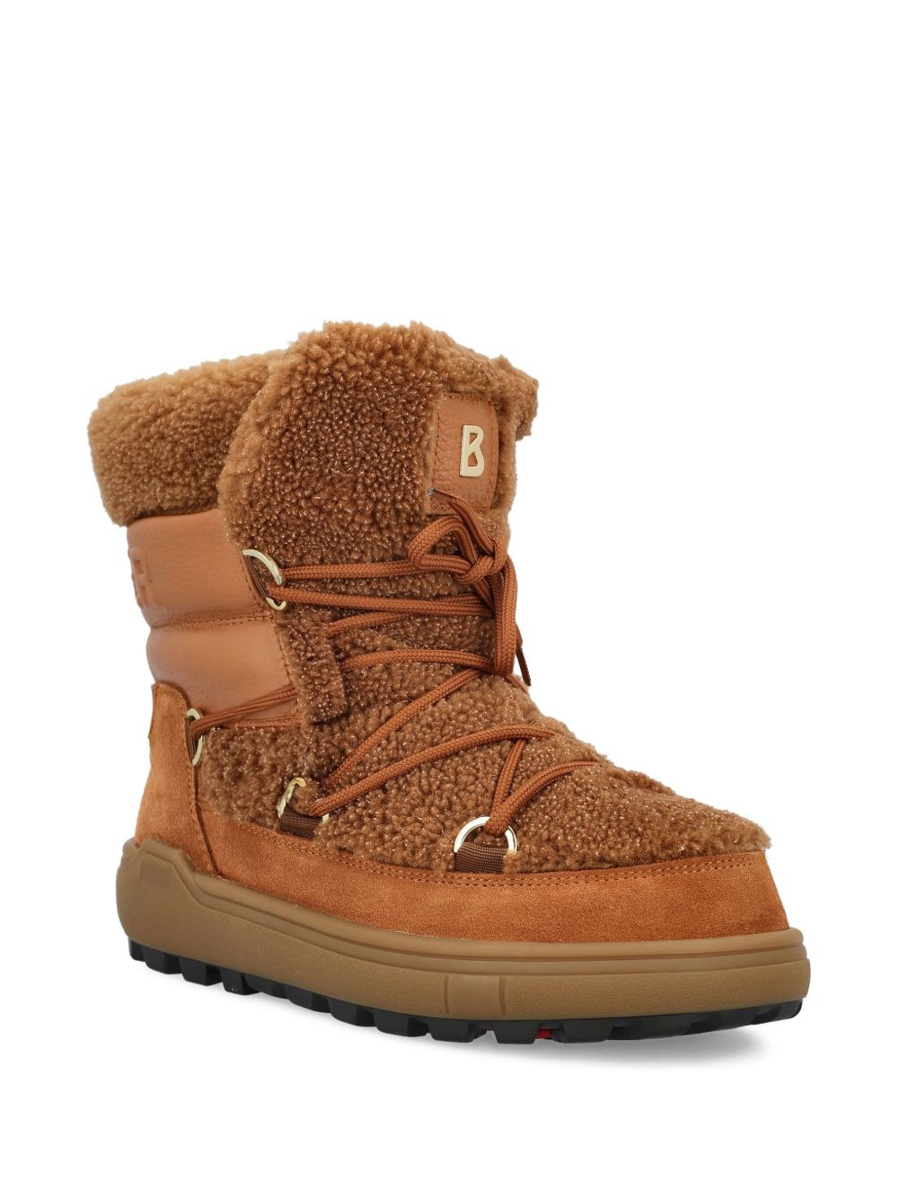 shearling leather ankle boots - 2