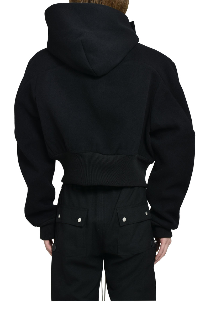 Rick Owens CROPPED HOODED FLIGHT / BLACK outlook
