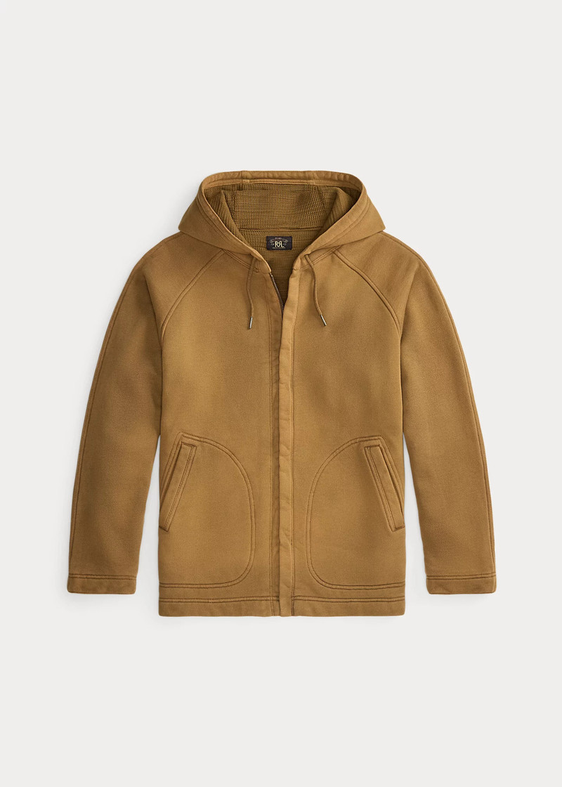 Garment-Dyed Fleece Full-Zip Hoodie 1