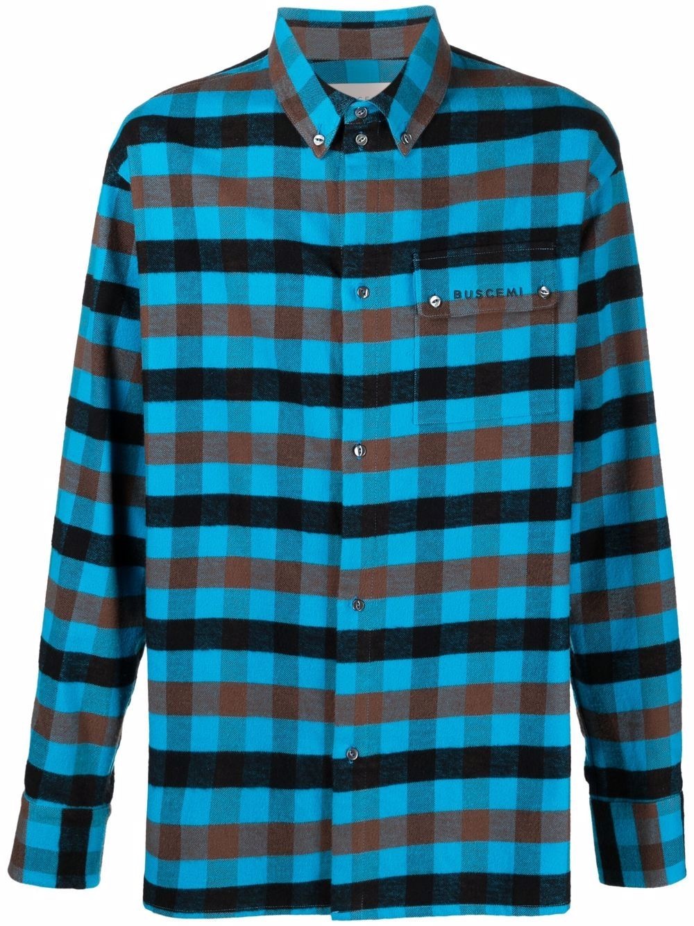 checked long-sleeve shirt - 1