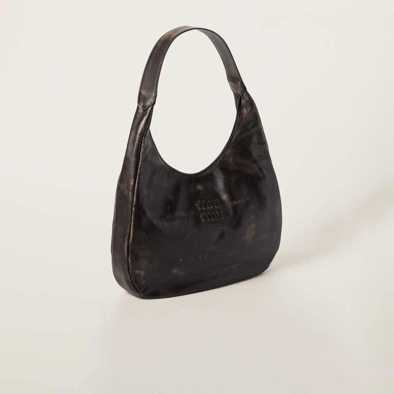 Miu Miu Nappa leather hobo bag outlook