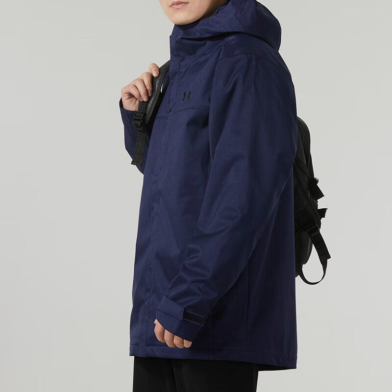 Under Armour Solid Color Leisure Warm Three-in-One Jacket 'Blue' 1300663-410 - 4