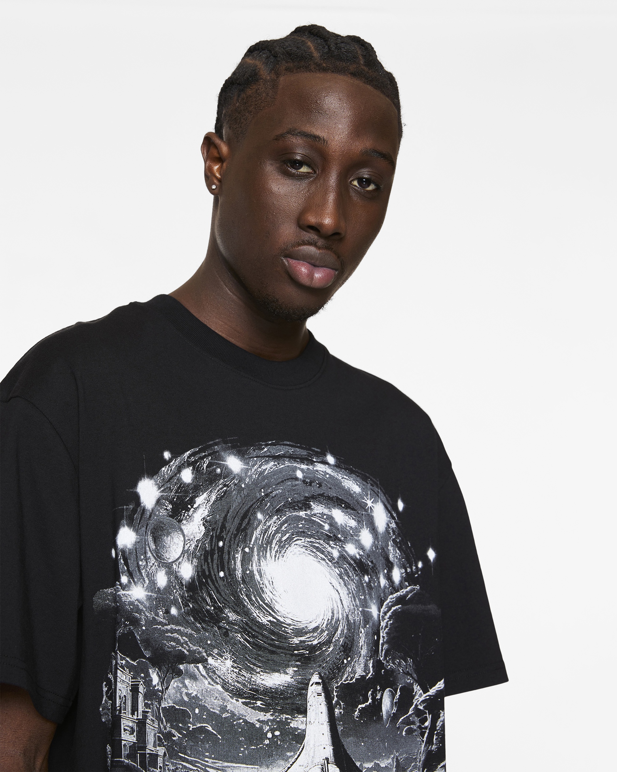 GRAY HORIZON OVERSIZED TEE - 4